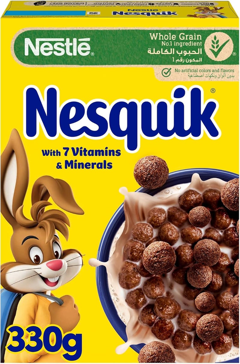 Nestlé Nesquik Chocolate Flavoured Cereals, 330g - Image 1